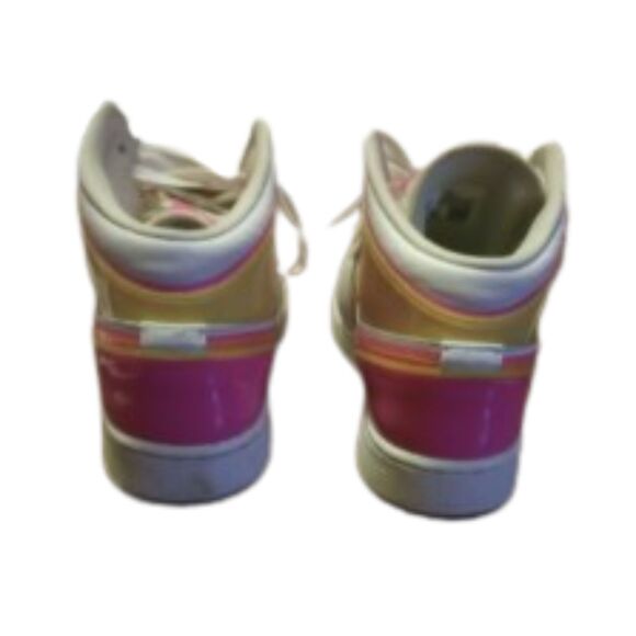 Nike Women's Size 8 ( 6.5Y)Air Jordan 1 Mid Edge Glow - Picture 4 of 5